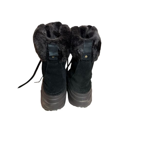 Columbia Shoes - Columbia Sierra Summette Winter Snow Boots Womens 7 Black Suede Faux Fur 200g
